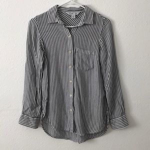 soft striped button down